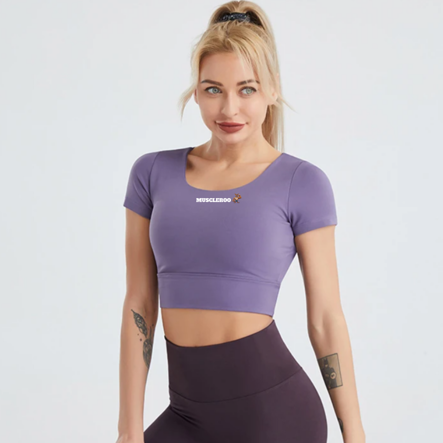 Women's Muscleroo Gym Crop Top