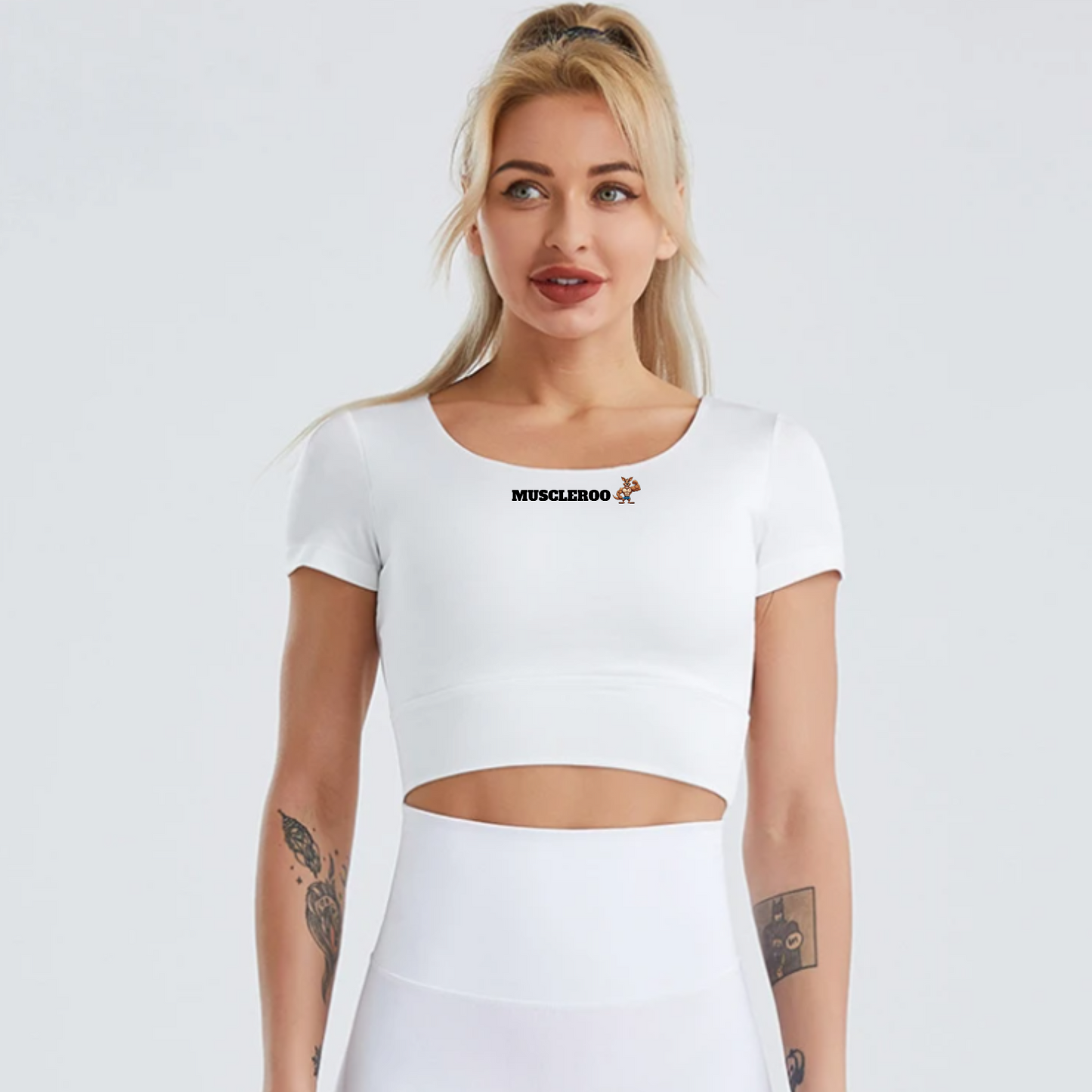 Women's Muscleroo Gym Crop Top